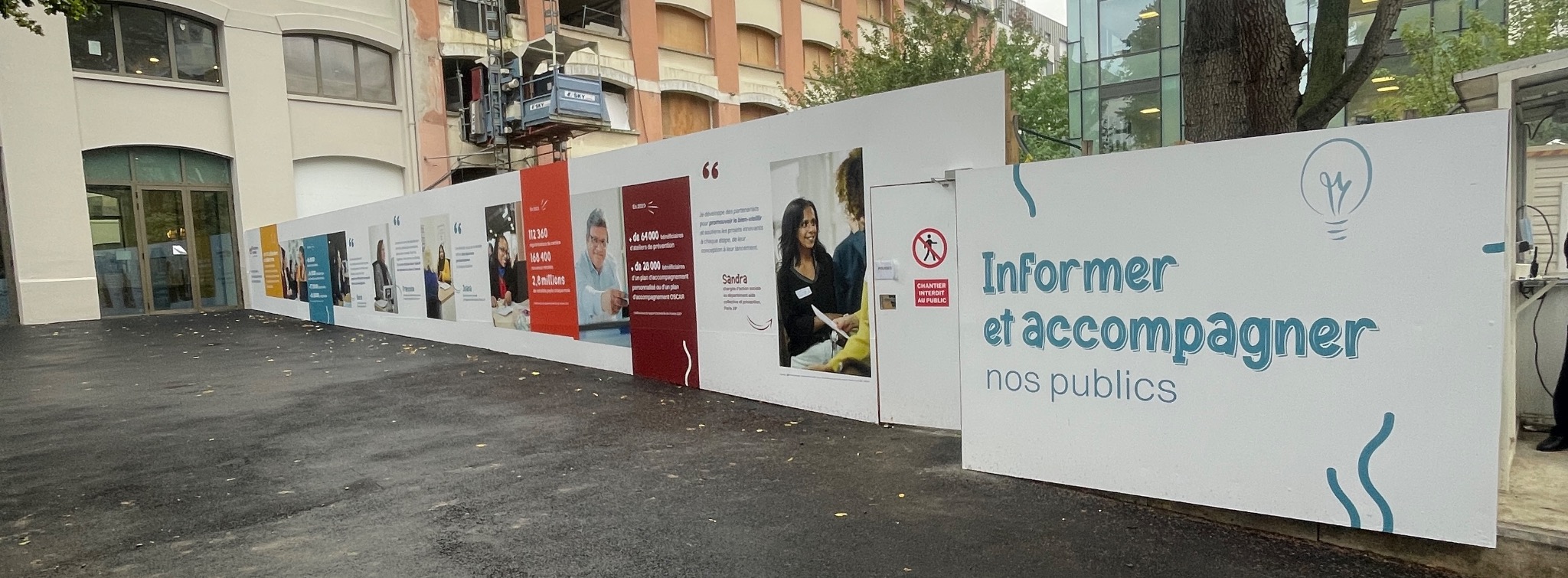 Palissade bois - chantier en environnement sensible